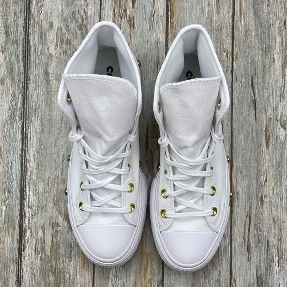 Converse Chuck Taylor All Star Lift Platform Star Studded Sneakers Shoes Size 8 - Picture 3 of 16